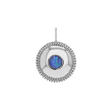 Beaded Opal Medallion Charm