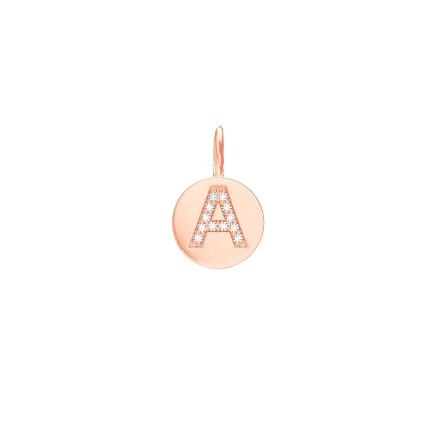 Diamond Initial Coin Charm