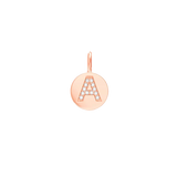 Diamond Initial Coin Charm