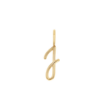 Solid Script Letter Charm