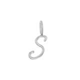 Solid Script Letter Charm