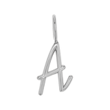 Solid Script Letter Charm