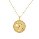 Zodiac Coin Medallion Necklace