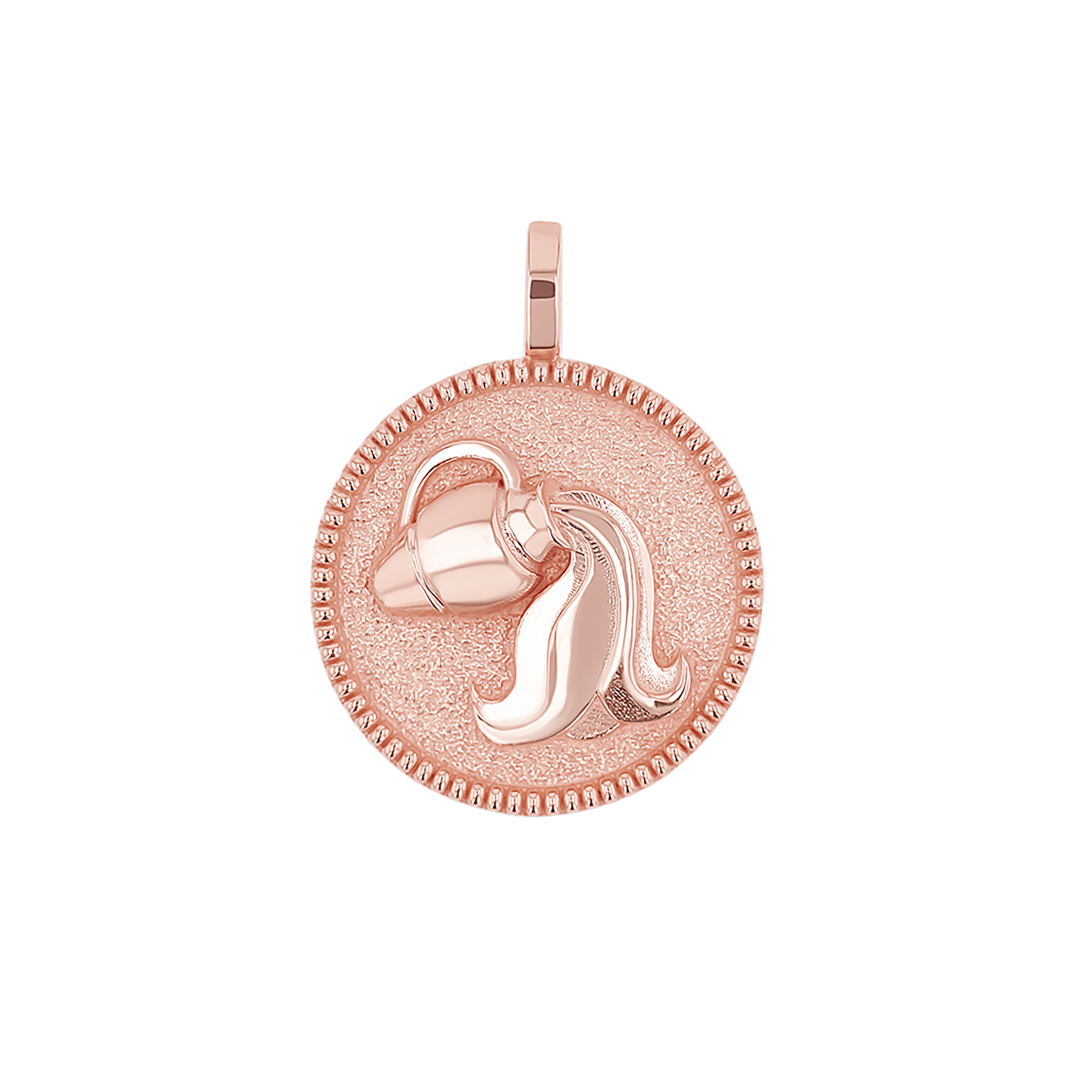 Zodiac Coin Medallion Charm