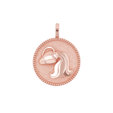 Zodiac Coin Medallion Charm