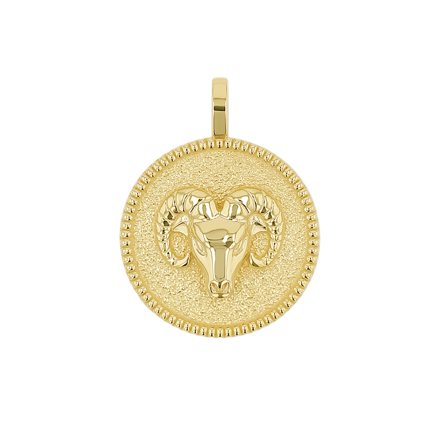 Zodiac Coin Medallion Charm