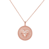 Zodiac Coin Medallion Necklace