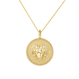 Zodiac Coin Medallion Necklace