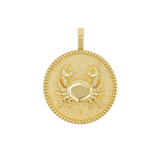 Zodiac Coin Medallion Charm