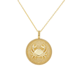 Zodiac Coin Medallion Necklace