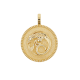 Zodiac Coin Medallion Charm
