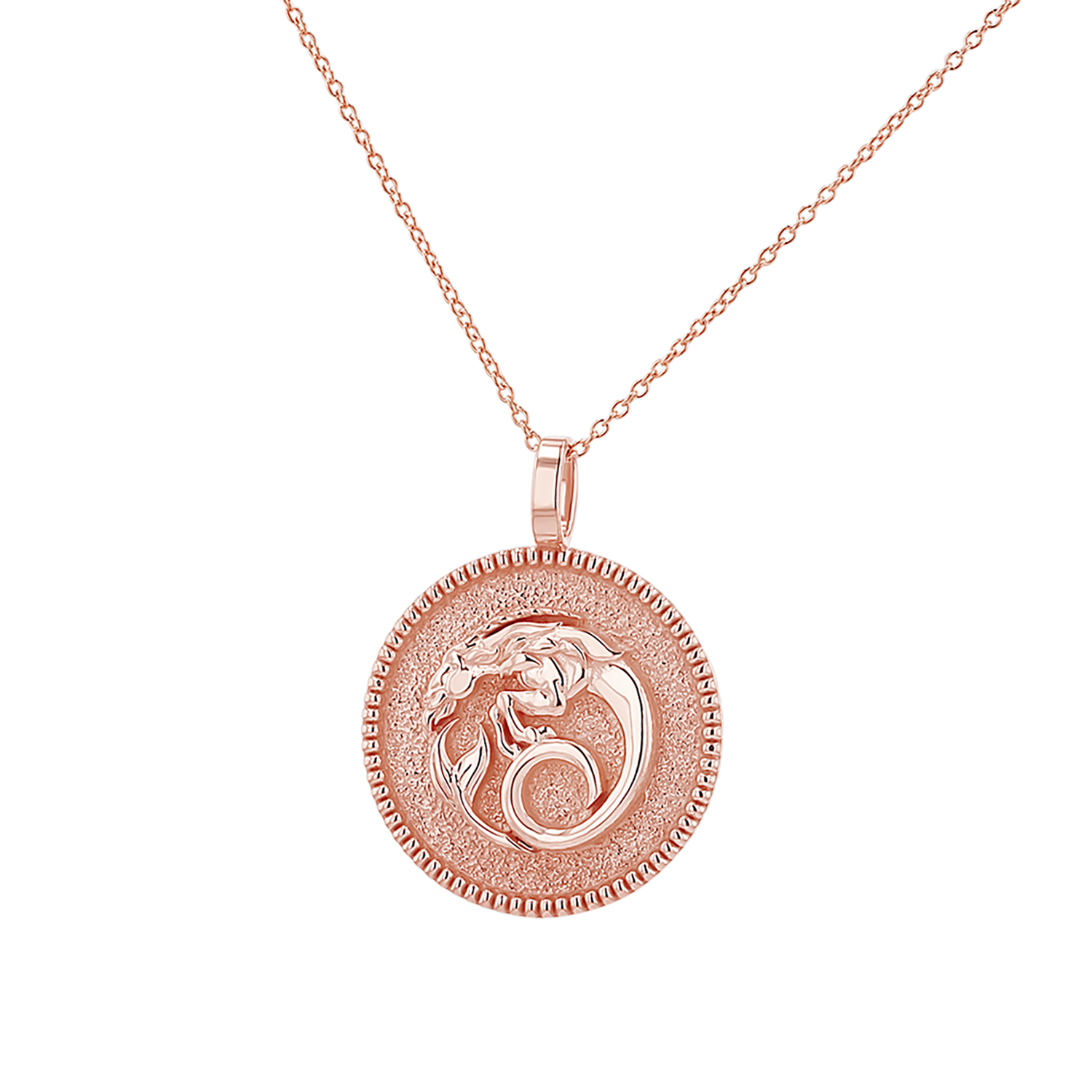 Zodiac Coin Medallion Necklace