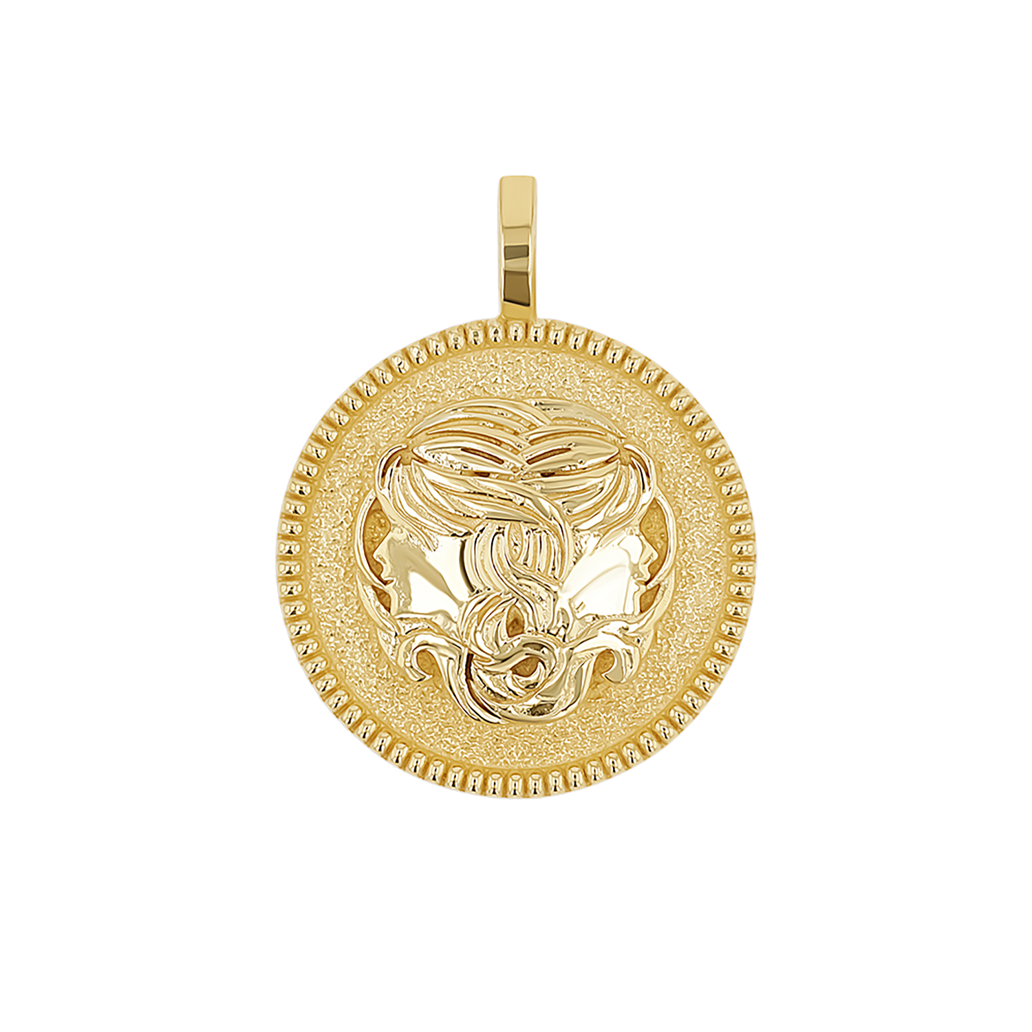 Zodiac Coin Medallion Charm