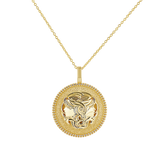 Zodiac Coin Medallion Necklace