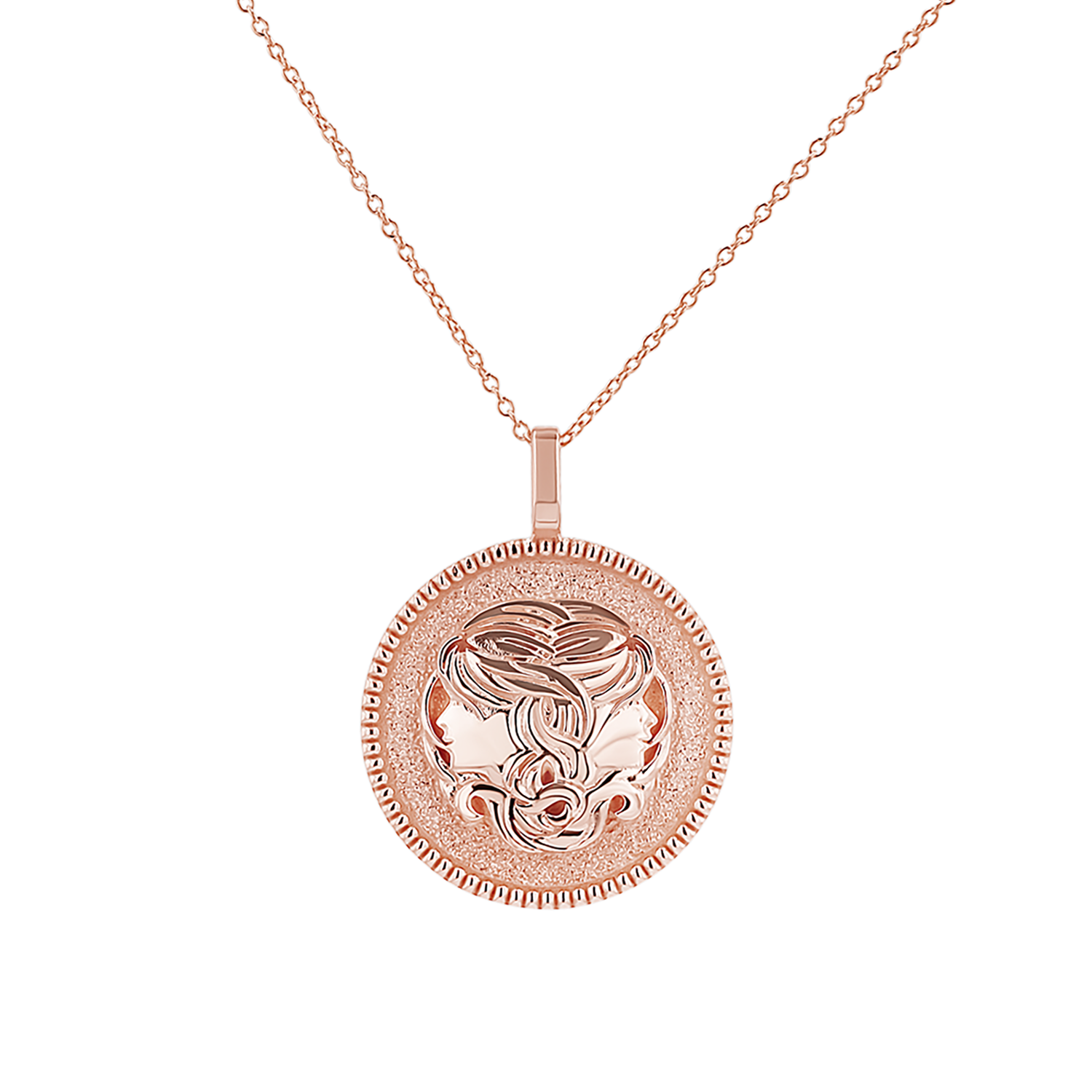 Zodiac Coin Medallion Necklace