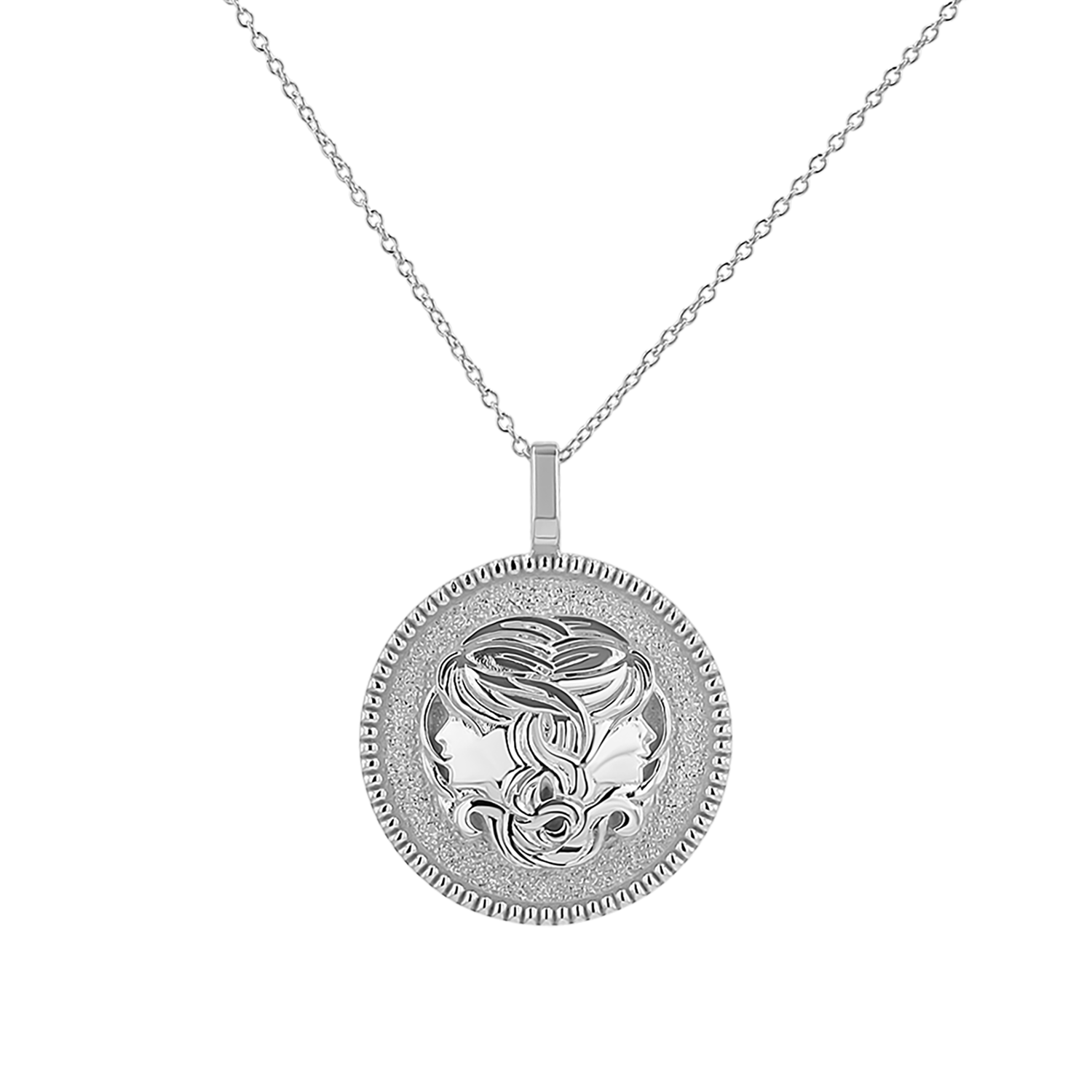 Zodiac Coin Medallion Necklace