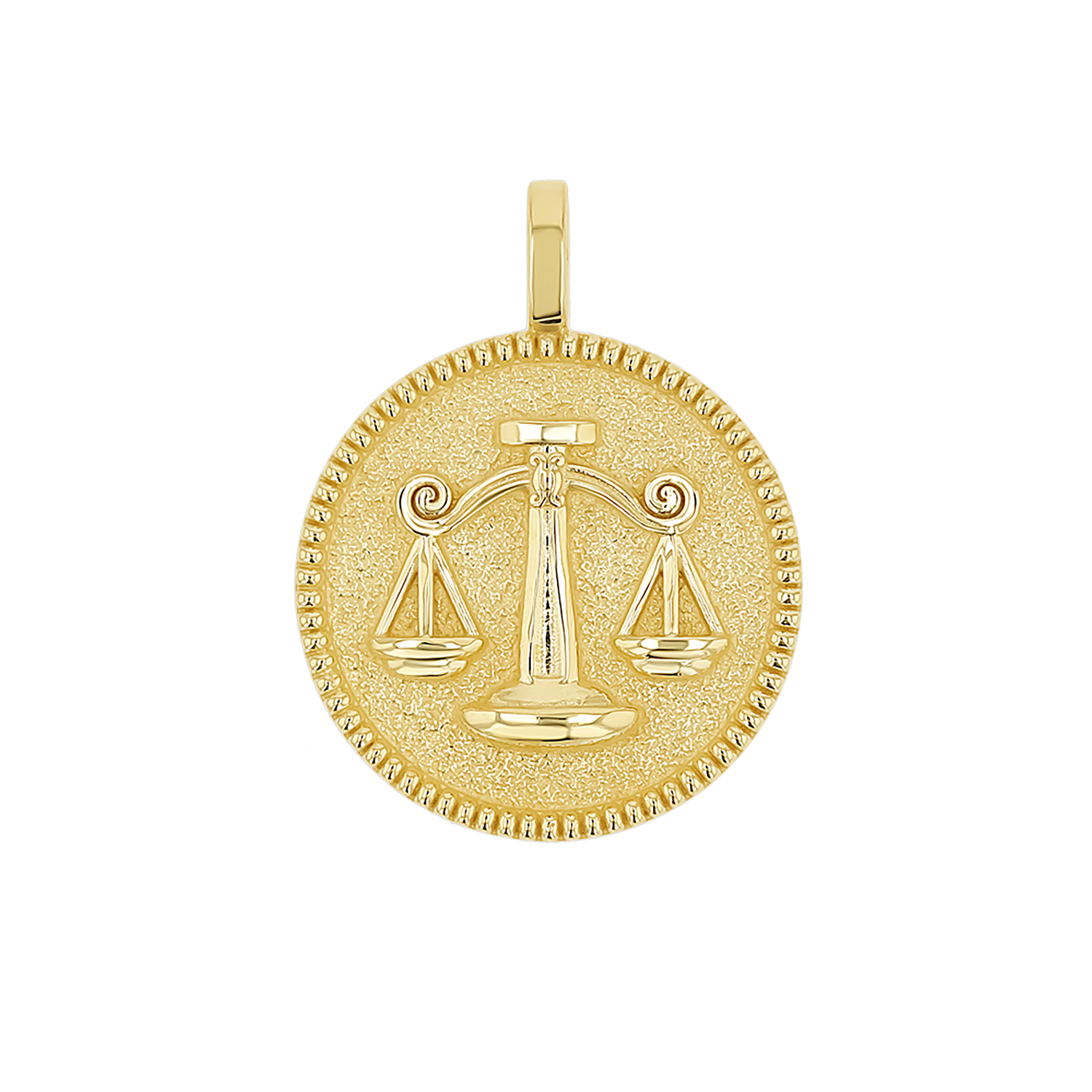 Zodiac Coin Medallion Charm