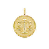 Zodiac Coin Medallion Charm