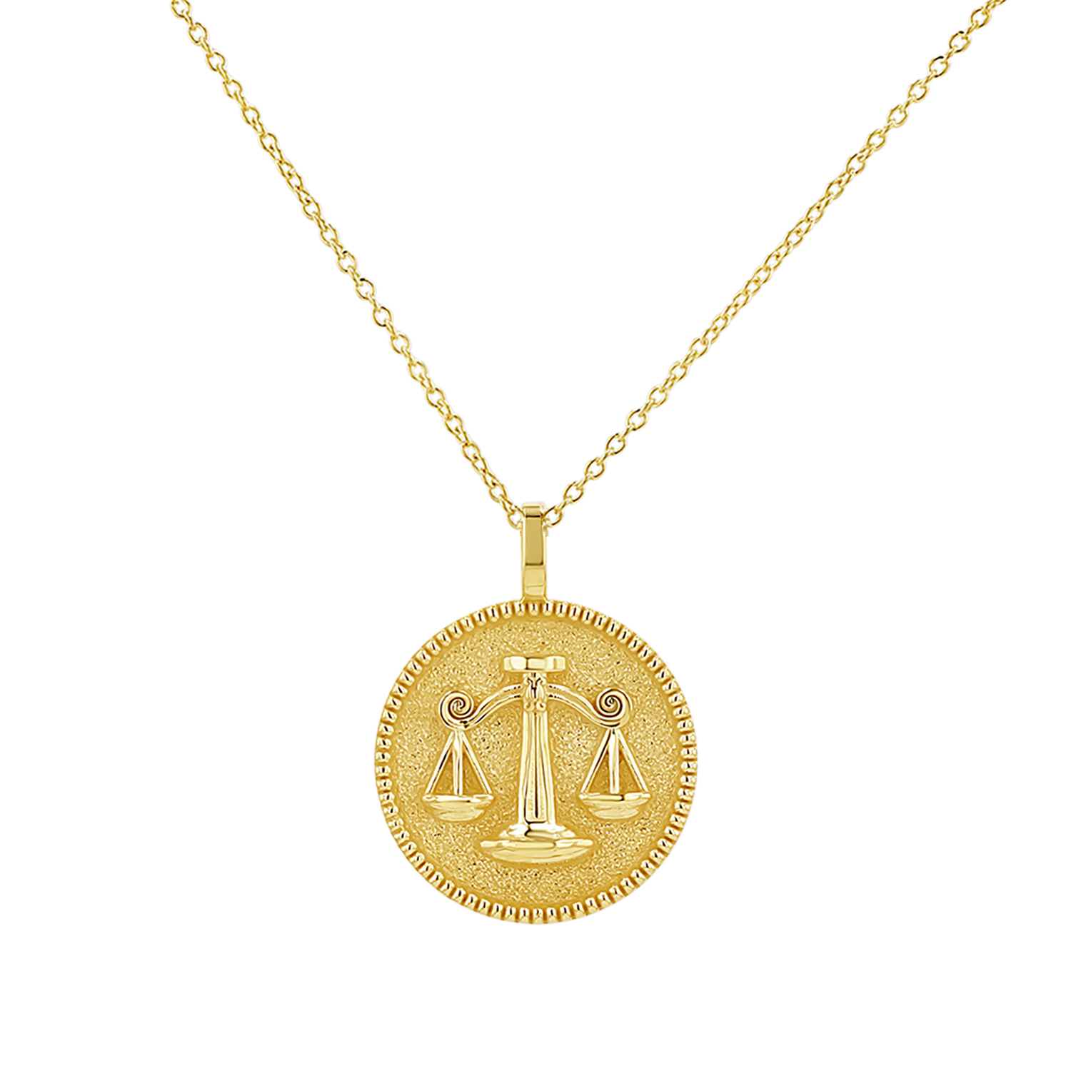Zodiac Coin Medallion Necklace