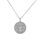 Zodiac Coin Medallion Necklace