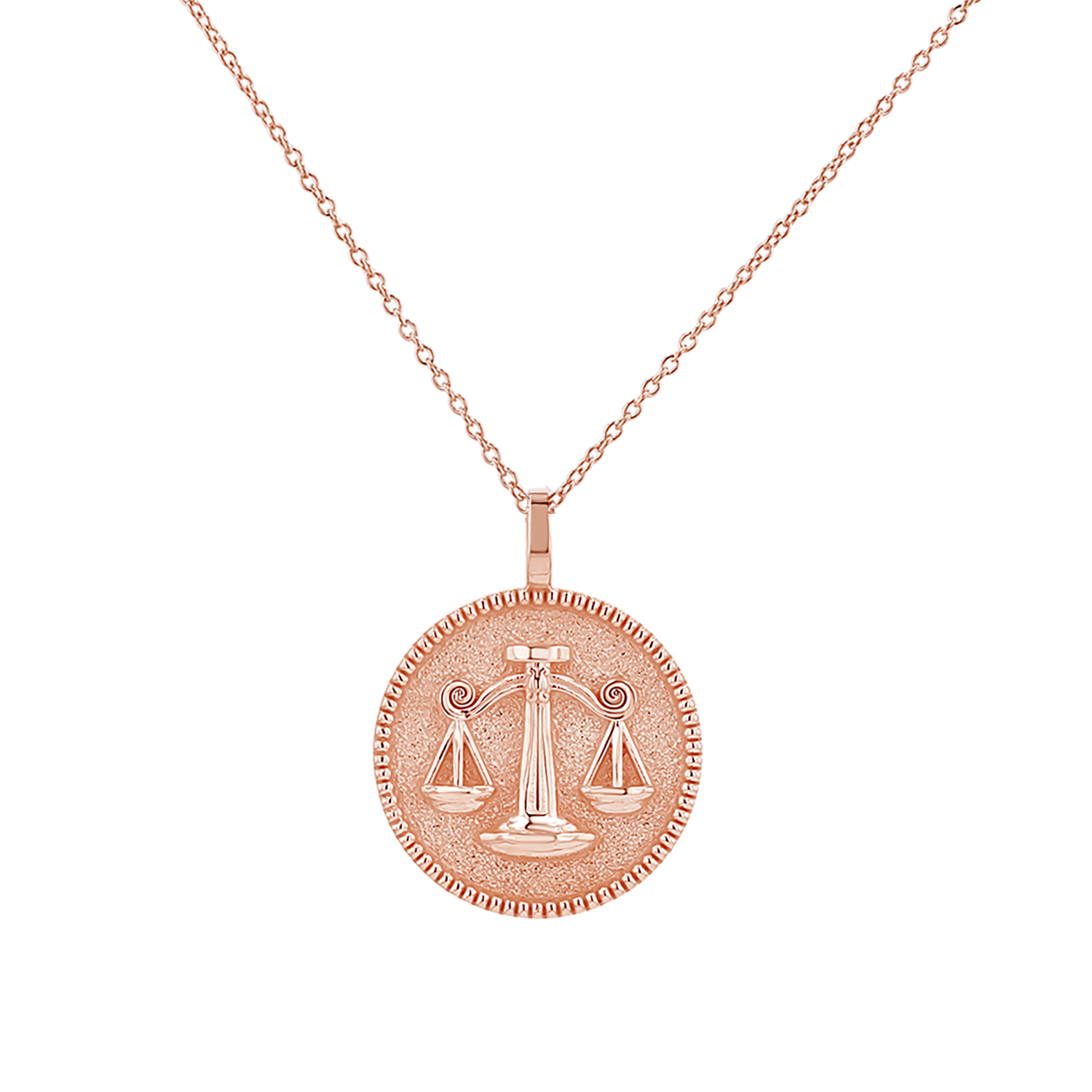 Zodiac Coin Medallion Necklace