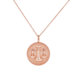 Zodiac Coin Medallion Necklace