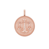 Zodiac Coin Medallion Charm