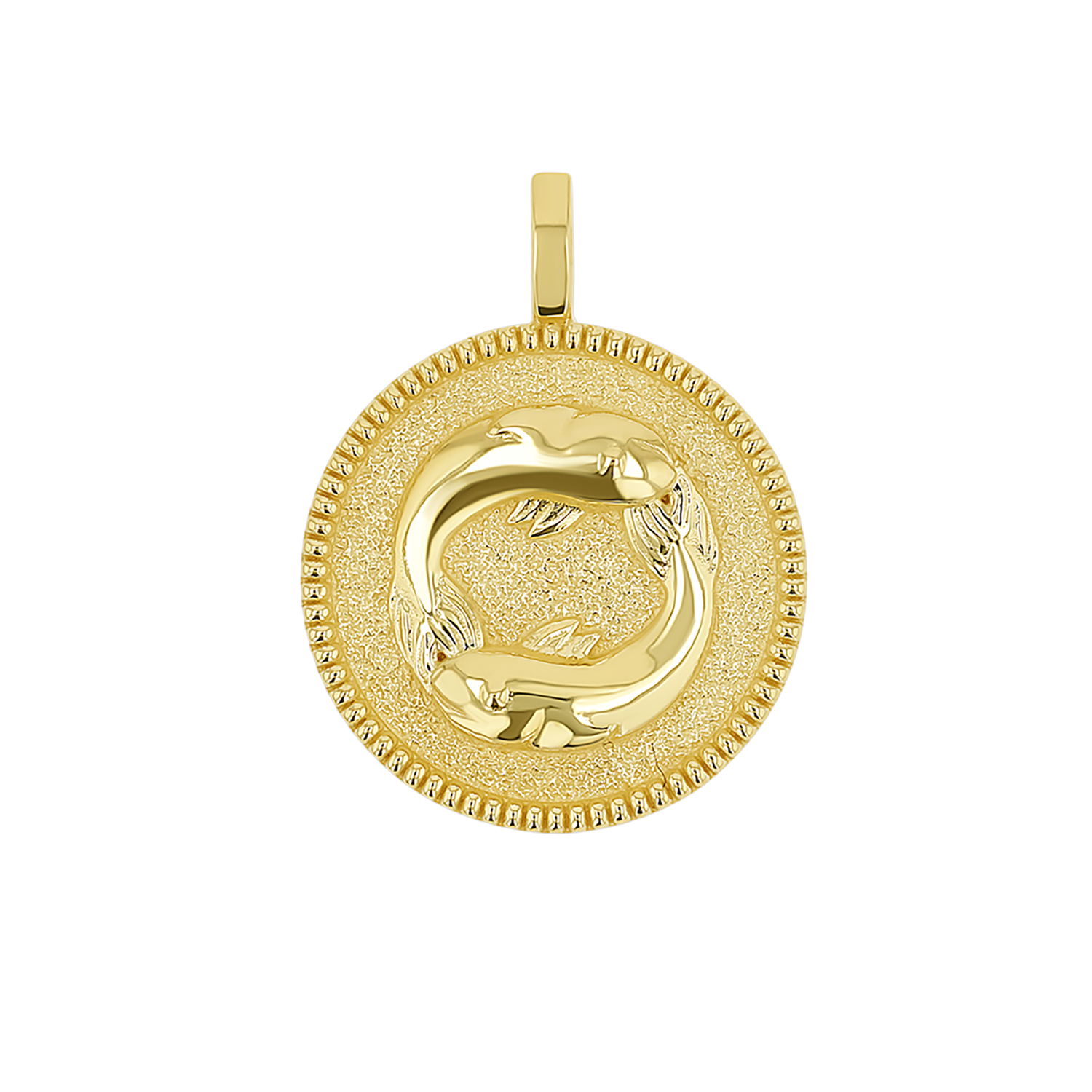 Zodiac Coin Medallion Charm