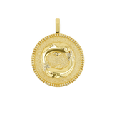 Zodiac Coin Medallion Charm