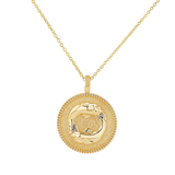 Zodiac Coin Medallion Necklace