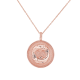 Zodiac Coin Medallion Necklace