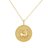 Zodiac Coin Medallion Necklace