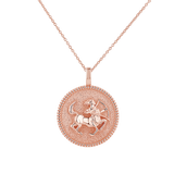 Zodiac Coin Medallion Necklace