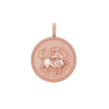 Zodiac Coin Medallion Charm