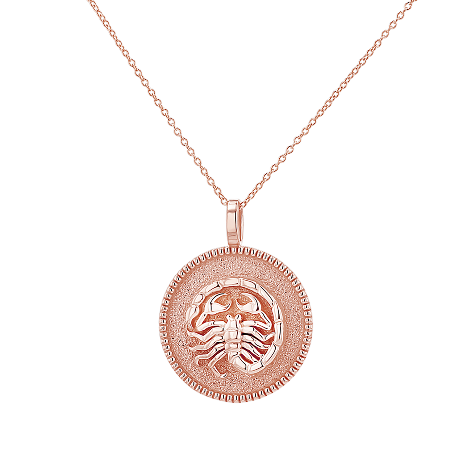 Zodiac Coin Medallion Necklace