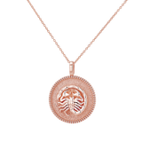 Zodiac Coin Medallion Necklace