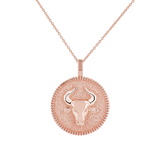 Zodiac Coin Medallion Necklace