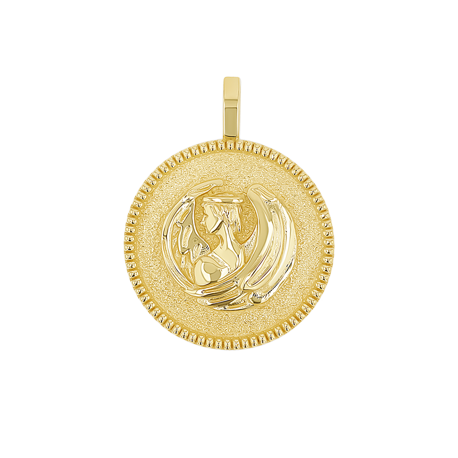 Zodiac Coin Medallion Charm