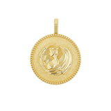 Zodiac Coin Medallion Charm