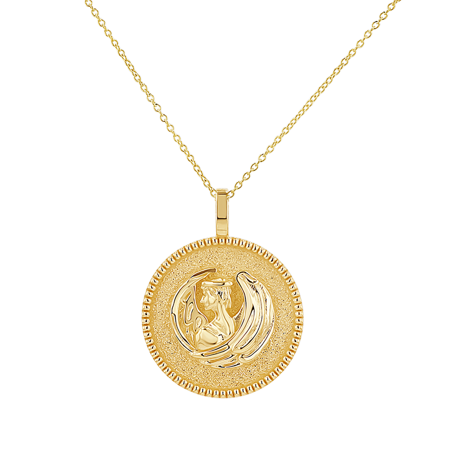 Zodiac Coin Medallion Necklace