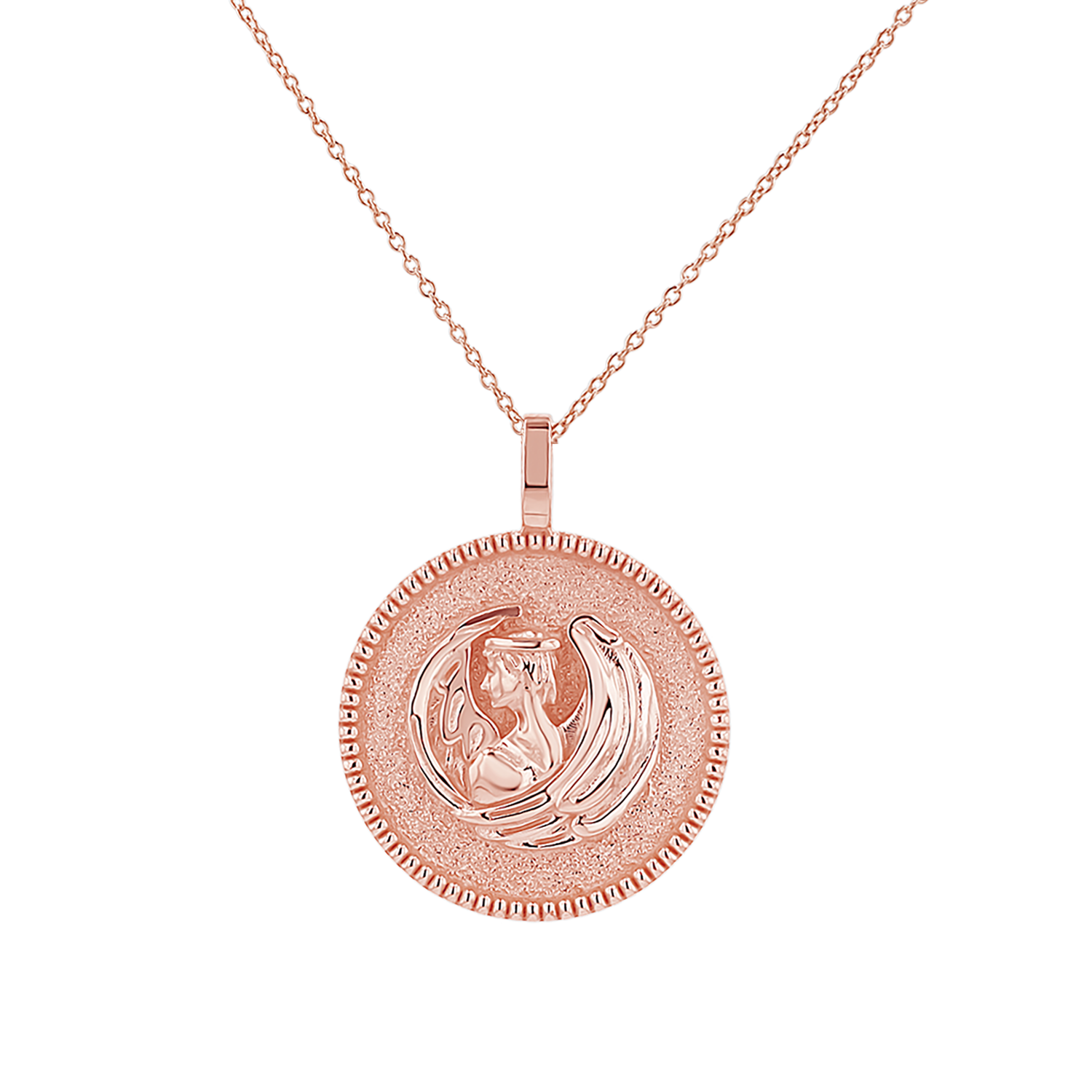 Zodiac Coin Medallion Necklace