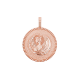 Zodiac Coin Medallion Charm