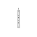 Mama Vertical Tag Charm With Diamond