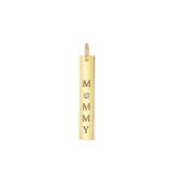 Diamond Mommy Vertical Tag Charm