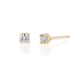 14K Gold Solitaire Studs