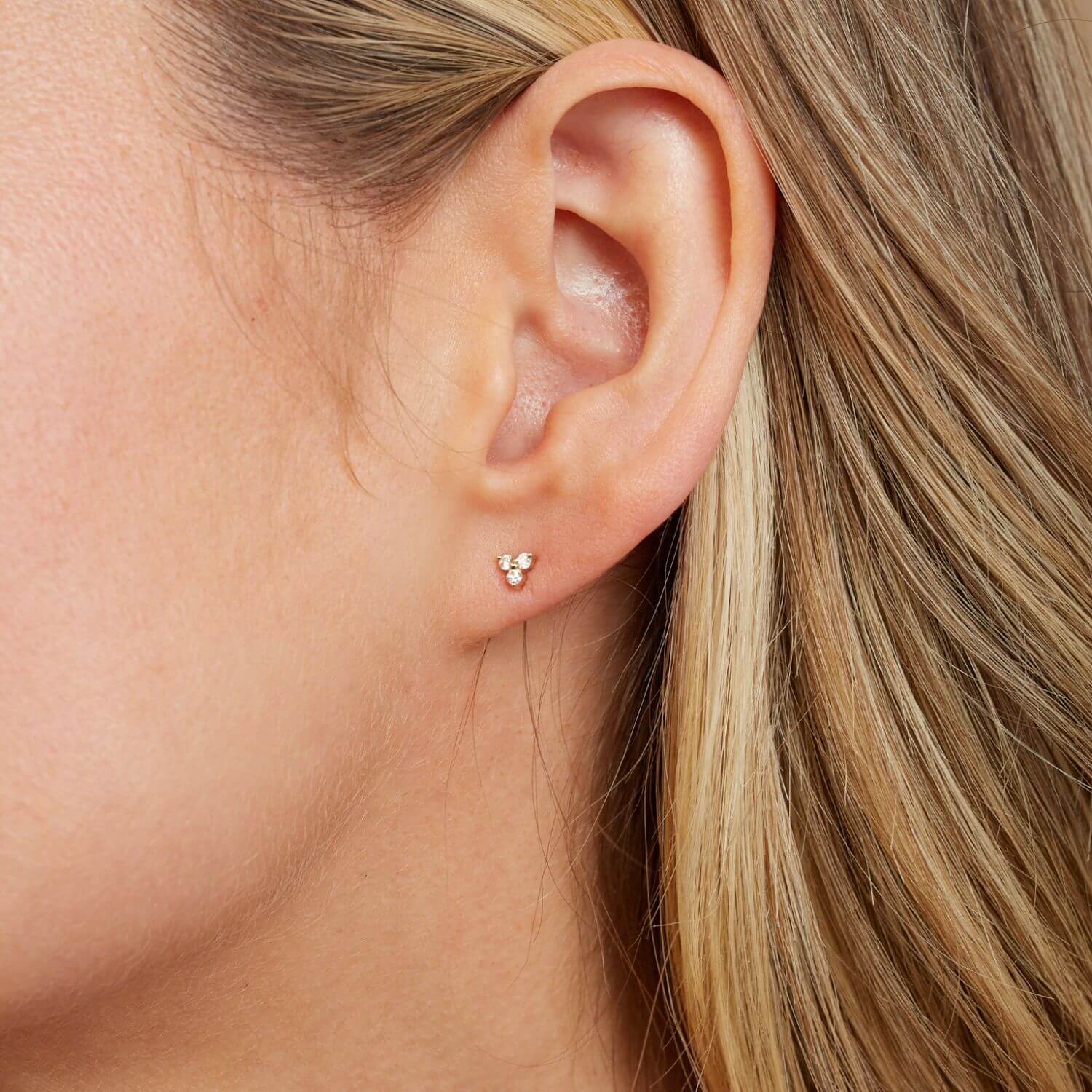 Trio Diamond Studs