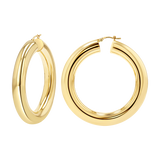 8mm Extra Grand Tube Hoop Earrings