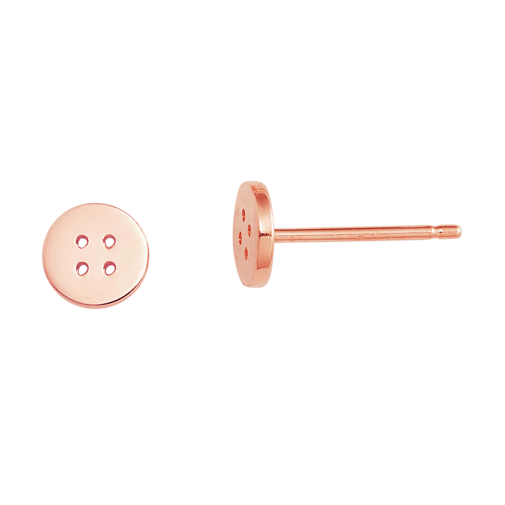 Button Stud Earrings