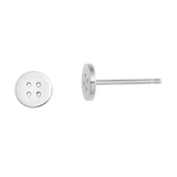 Button Stud Earrings