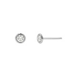 Diamond Solitaire Bezel Studs